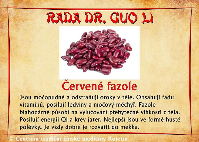 Právě si prohlížíte RADA DR. GUO LI – ČERVENÉ FAZOLE