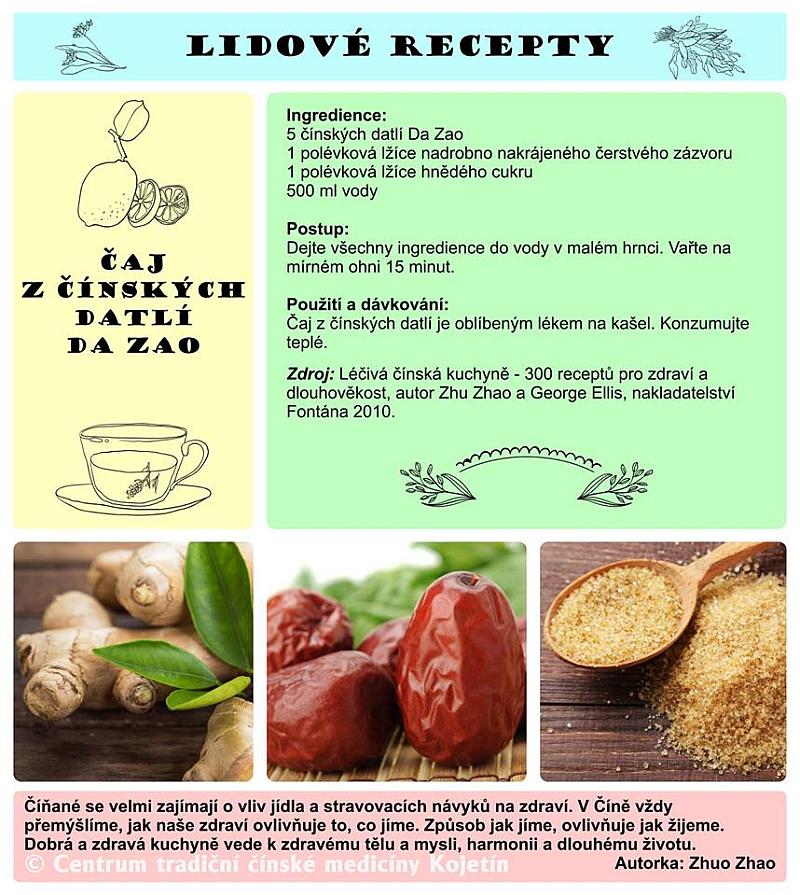 Právě si prohlížíte LIDOVÉ RECEPTY – 14. DÍL – ČAJ Z ČÍNSKÝCH DATLÍ DA ZAO