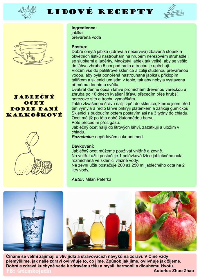 Právě si prohlížíte LIDOVÉ RECEPTY – 30. DÍL – JABLEČNÝ OCET