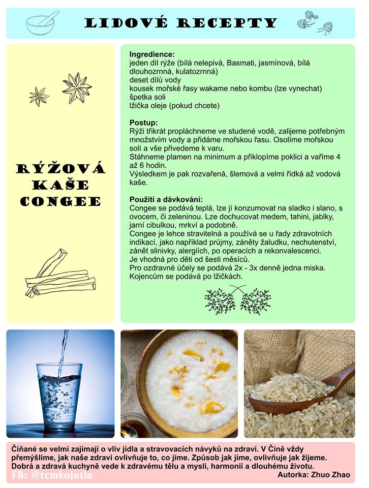 Právě si prohlížíte LIDOVÉ RECEPTY – 34. DÍL – RÝŽOVÁ KAŠE CONGEE