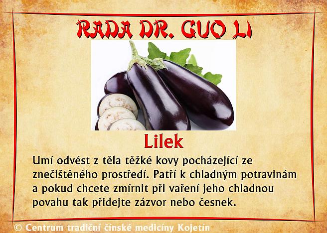 Právě si prohlížíte RADA DR. GUO LI – LILEK