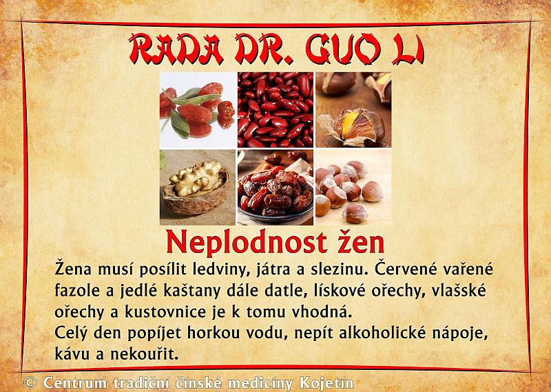 Právě si prohlížíte RADA DR. GUO LI – NEPLODNOST U ŽEN