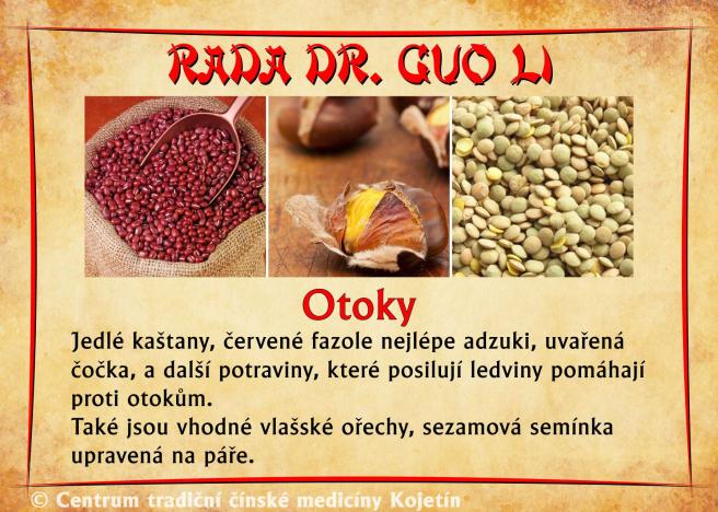 Právě si prohlížíte RADA DR. GUO LI – OTOKY