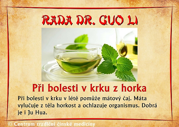Právě si prohlížíte RADA DR. GUO LI – PŘI BOLESTECH V KRKU