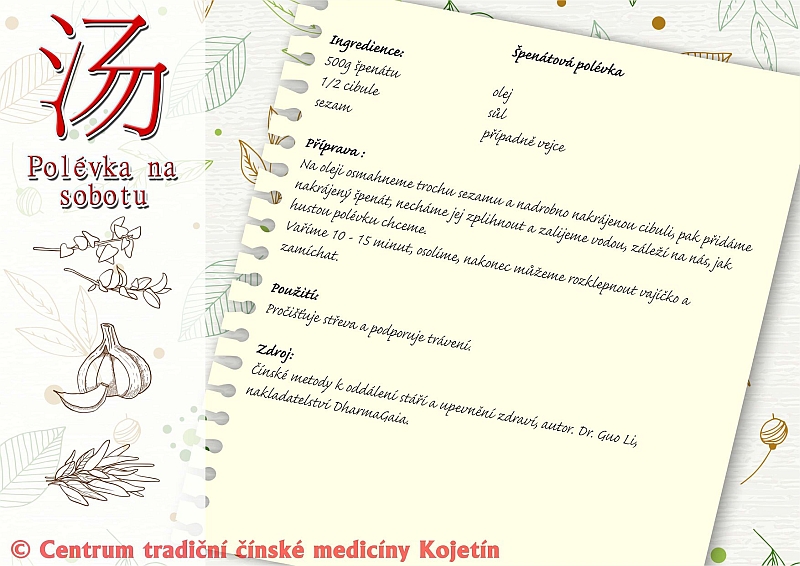 Právě si prohlížíte POLÉVKA NA SOBOTU- ŠPENÁTOVÁ