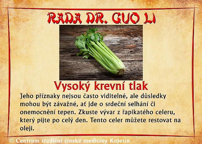 Právě si prohlížíte RADA DR. GUO LI – VYSOKÝ KREVNÍ TLAK