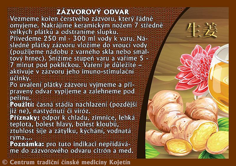 Právě si prohlížíte ZÁZVOROVÝ ODVAR